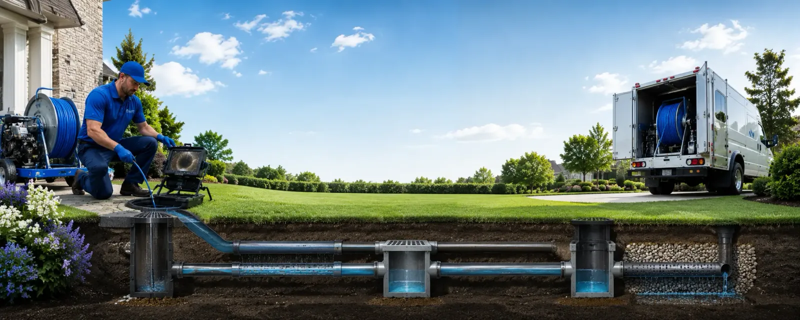 Outdoor drain cleaning information for La Grange, KY